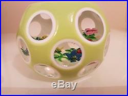 William Manson Limited Edition Paperweight'Lime Fantasy' 1 of 1