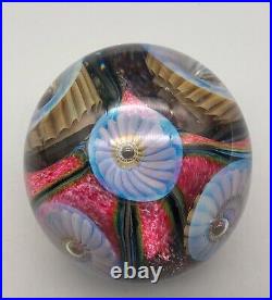 Wonderful Eickholt Signed 2008 WSSC Art Glass Anemone Paperweight