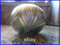 Zweifel Art Glass Paperweight Iridescent Beauty