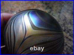 Zweifel Art Glass Paperweight Iridescent Beauty