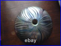 Zweifel Art Glass Paperweight Iridescent Beauty